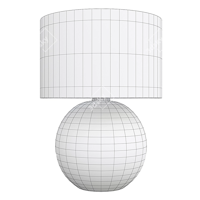 Folk Abigail Ball Table Lamp 3D model image 2