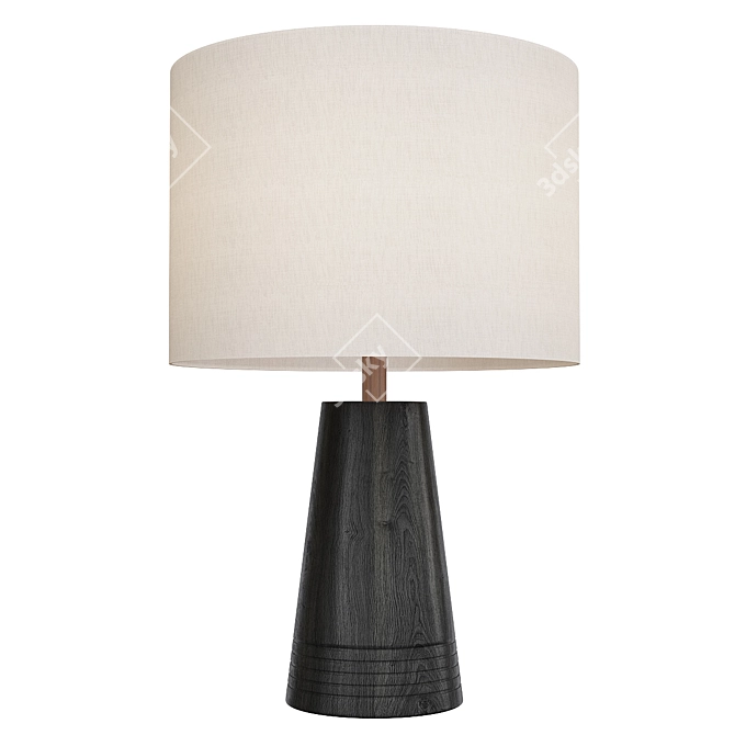 Elegant Frankfort Cone Table Lamp 3D model image 1