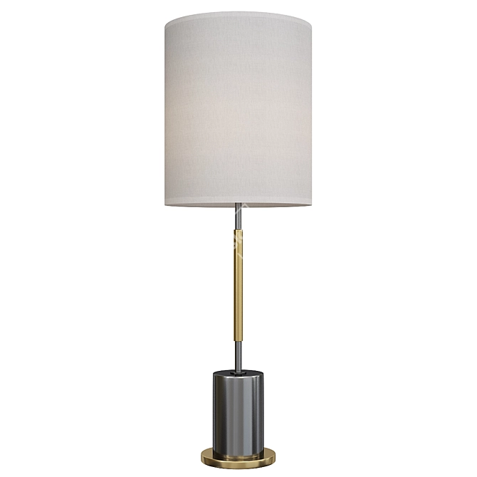 Minimalist USB Table Lamp 3D model image 1