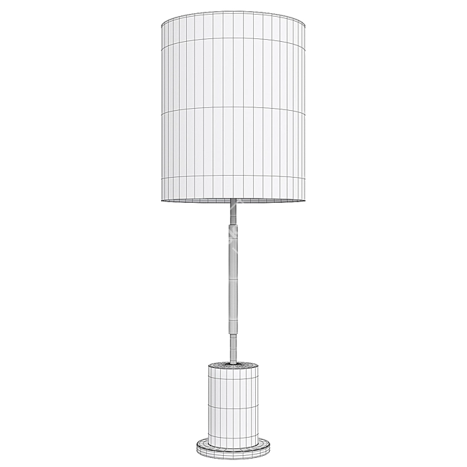 Minimalist USB Table Lamp 3D model image 2