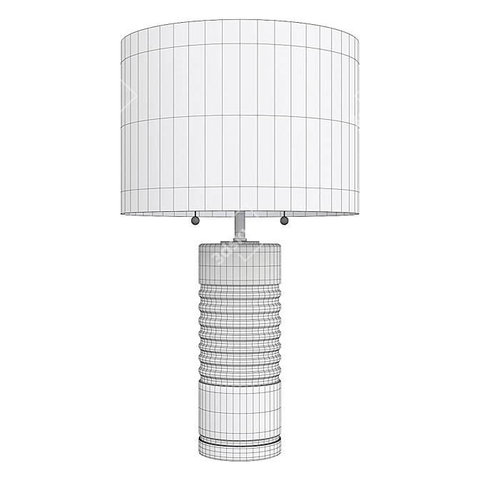 Elegant Crystal Table Lamp 3D model image 2