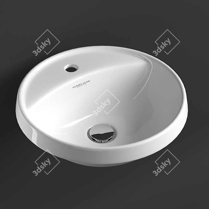 Sanita Luxe Art In - Surface-mounted Washbasin 3D model image 9