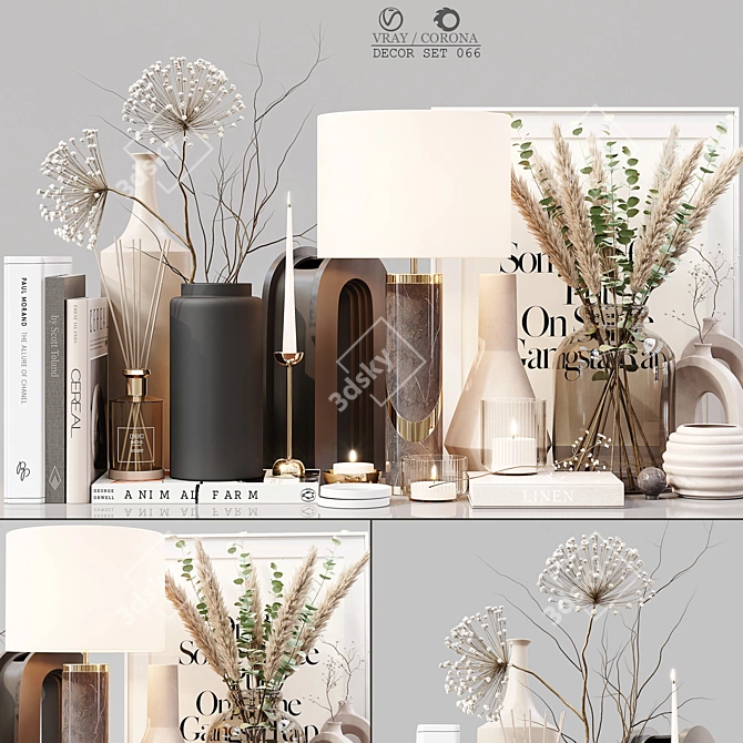 Elegant Decor Set: Detailed & High-quality 3D model image 1