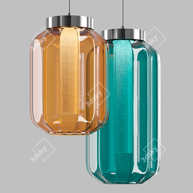 Reflex Glass Lantern | Hanging Lamp 3D model image 1