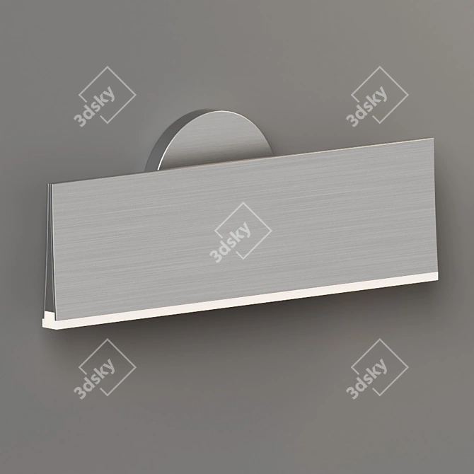 Minimalist Aluminum LED Wall Light 3D model image 4