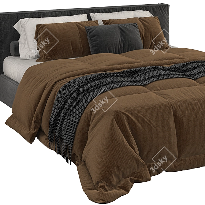 Luxury Dreams Bed 3D model image 2