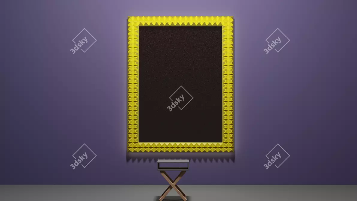 Stylish Mirror Frame 3D model image 3