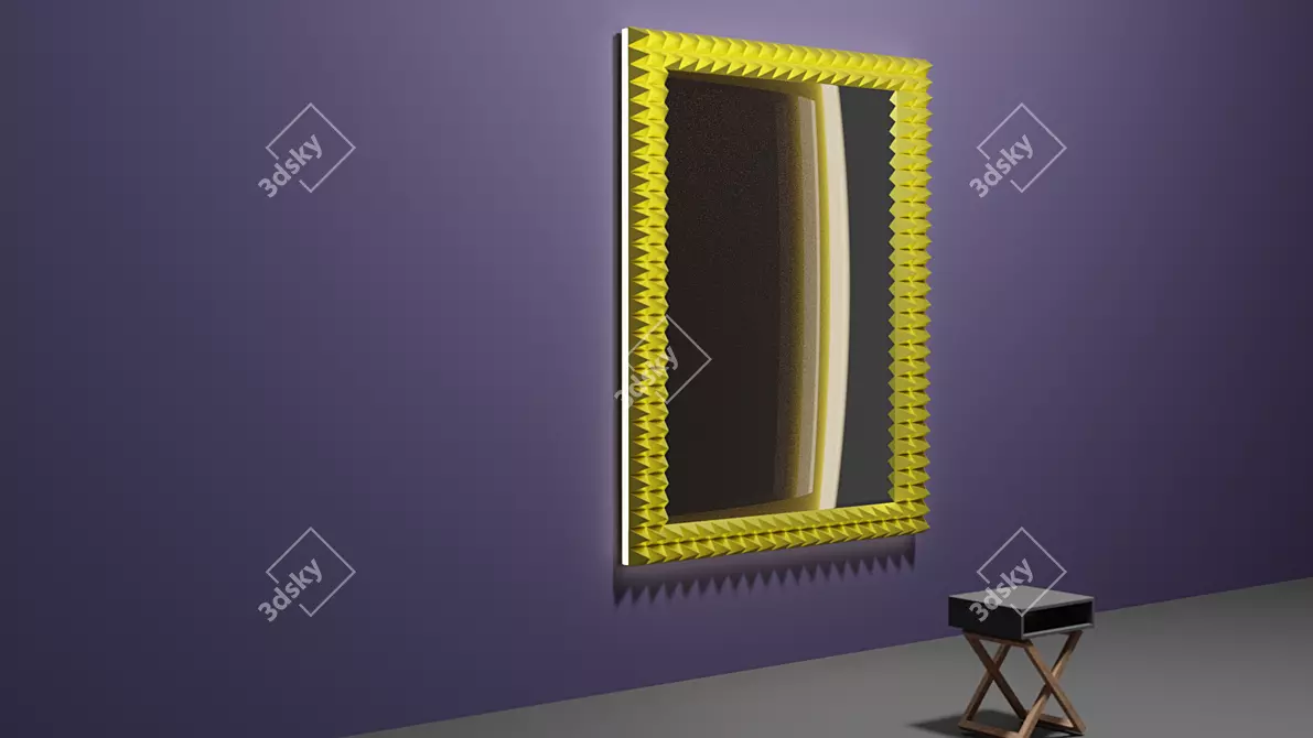 Stylish Mirror Frame 3D model image 4