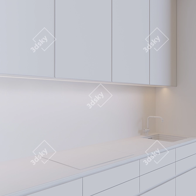 Kitchen 20 - Complete 3D Model  Customizable Design 3D model image 6