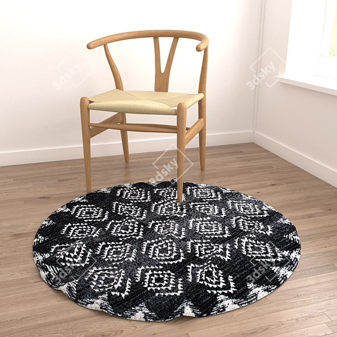 Versatile Rug Set: 8 Stunning Designs 3D model image 2