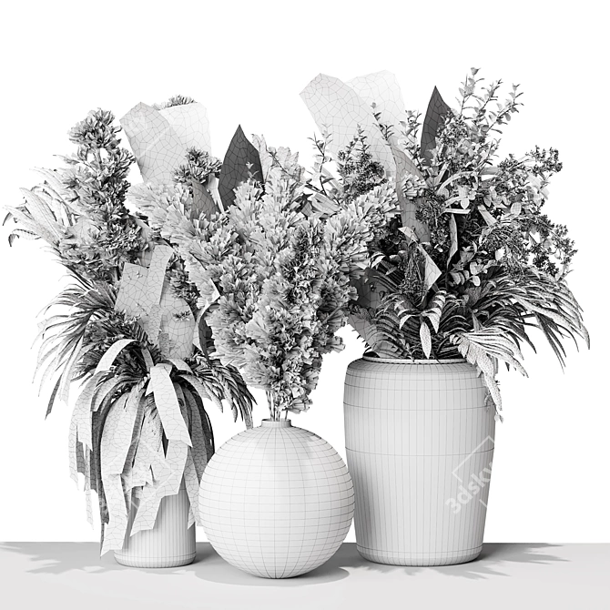 Indoor Plant Collection 3D model image 5