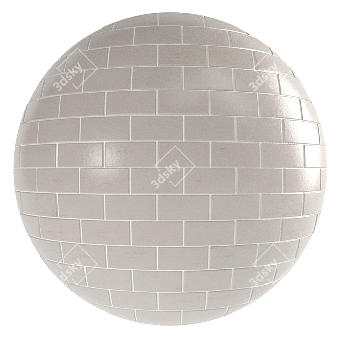 4K Glass Tile Materials 3D model image 3