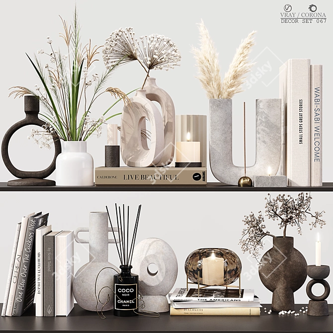 Elegant Decor Set: Detailed & High Quality 3D model image 1