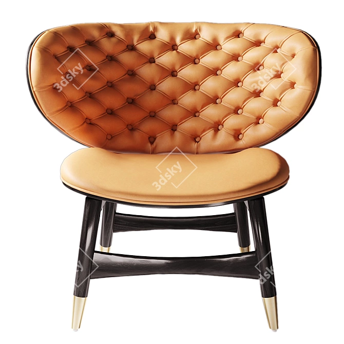 Elegant Designer Chair LaLume 3D model image 1