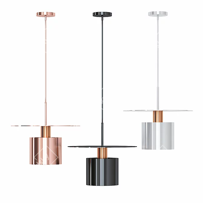 Nordic Metal Chandelier: Simple, Modern, Elegant 3D model image 2