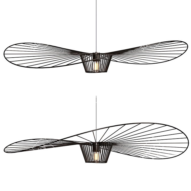 Elegant Vertigo Pendant Light 3D model image 1