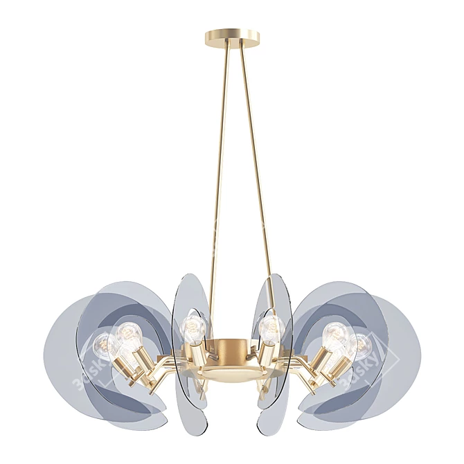 Elegant TOLIO Chandelier 3D model image 1