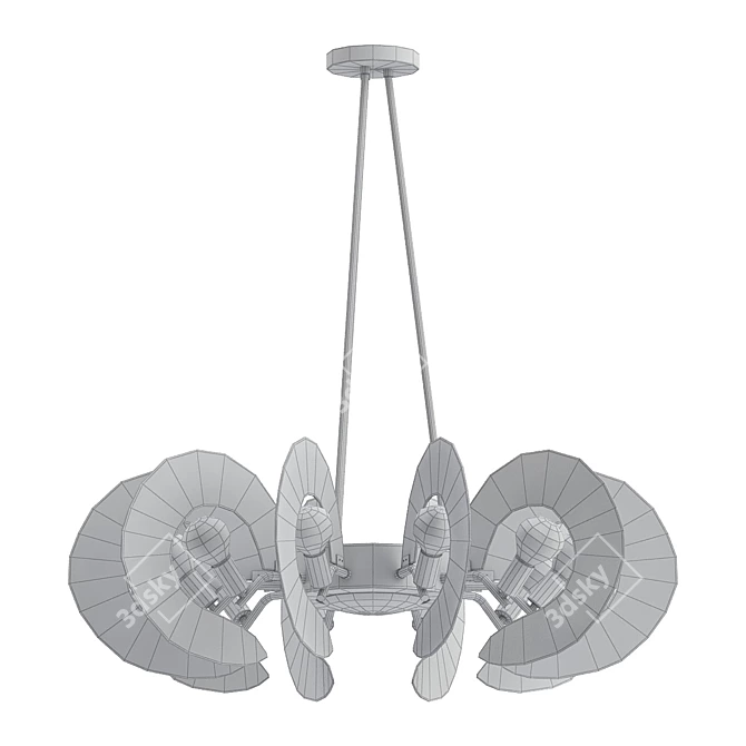 Elegant TOLIO Chandelier 3D model image 2