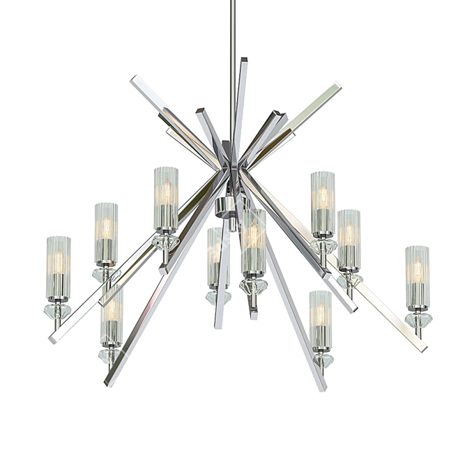 Elegant Fusano Chandelier - 39 3D model image 1