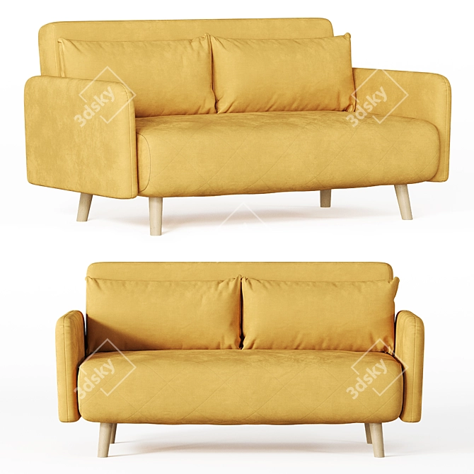 Kusken Kids Sofa - Small & Stylish 3D model image 1