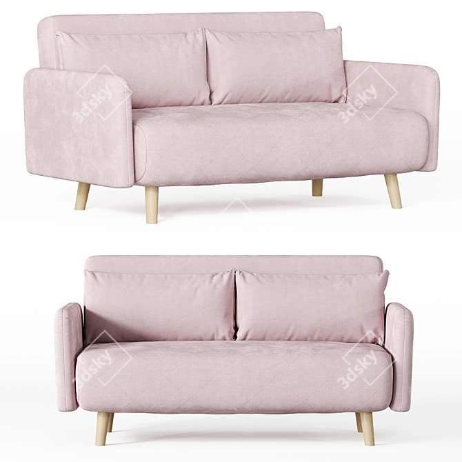 Kusken Kids Sofa - Small & Stylish 3D model image 3