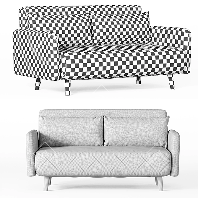 Kusken Kids Sofa - Small & Stylish 3D model image 5