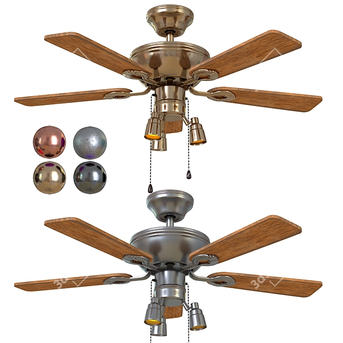 Faro MAEWO-001 Ceiling Fan 3D model image 2