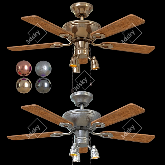 Faro MAEWO-001 Ceiling Fan 3D model image 7