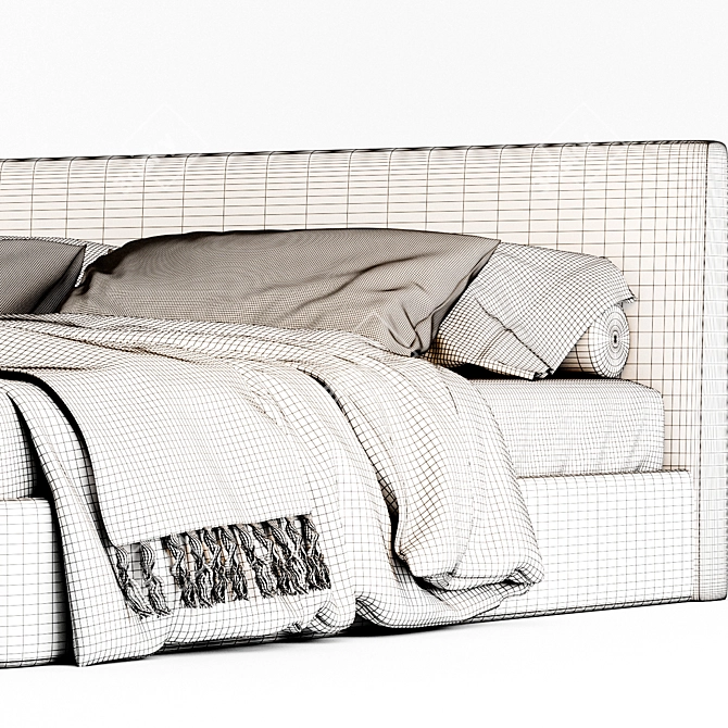 Modern MyPlace Bed Design by Flou 3D model image 4