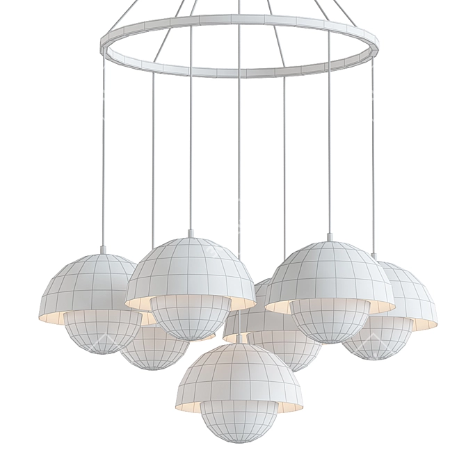 Glamorous Gilles Chandelier - Exquisite Lighting Masterpiece 3D model image 2