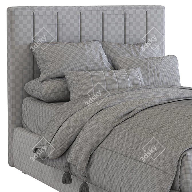 Modern Style Bed 214 - Two Color Options - 90 x 195 cm 3D model image 5