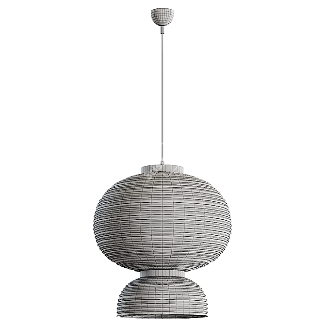 Sleek HOLLY Pendant Light 3D model image 6