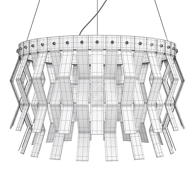 Elegant Veronica Chandelier 3D model image 2