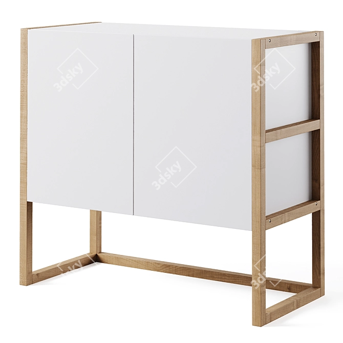 Compo 2-Door Sideboard: Stylish Storage Solution 3D model image 2