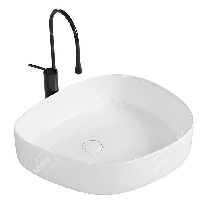 BelBagno BB1435 Overmount Sink 3D model image 1