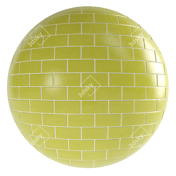 Glass Tile Materials: PBR 4K Sbsar 3D model image 4