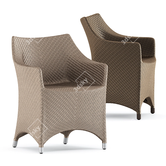 Sleek Amari Vita Armchair 3D model image 1