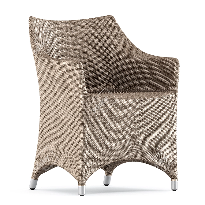 Sleek Amari Vita Armchair 3D model image 3