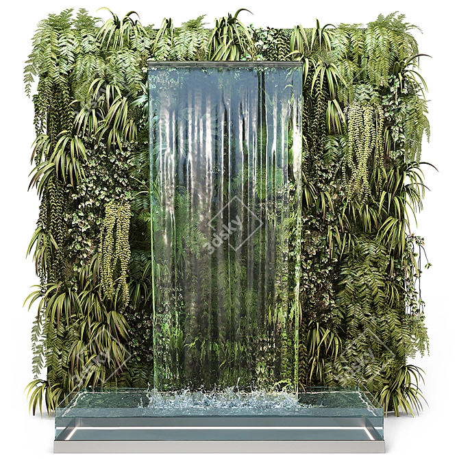 Waterfall Wall Plants for 3dsMax 3D model image 7