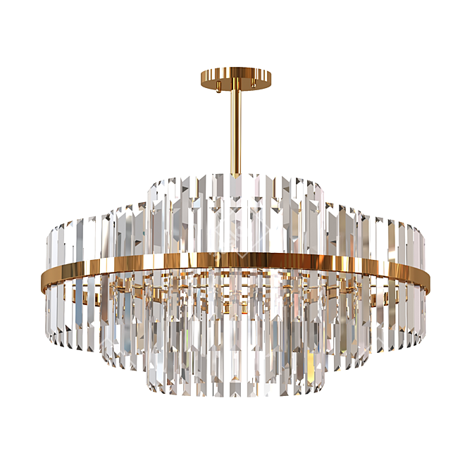 Radiant Beauty Chandelier: SQUILLO by Romatti 3D model image 1