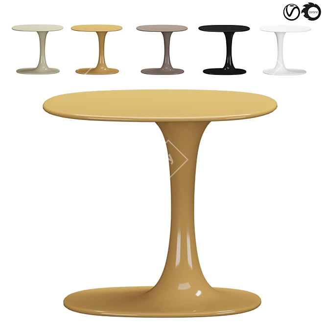 Minimalist Awa Tables 3D model image 1