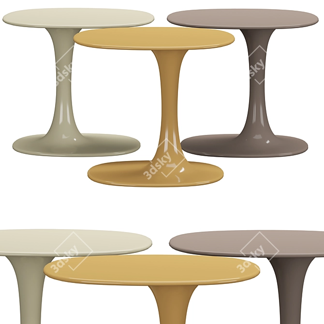 Minimalist Awa Tables 3D model image 2