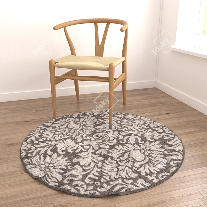 Versatile Rug Set: 8 Stunning Designs 3D model image 2