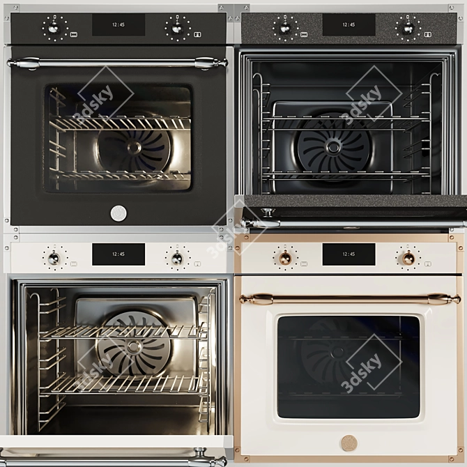 Bertazzoni Heritage Electric Pyro Oven 3D model image 2