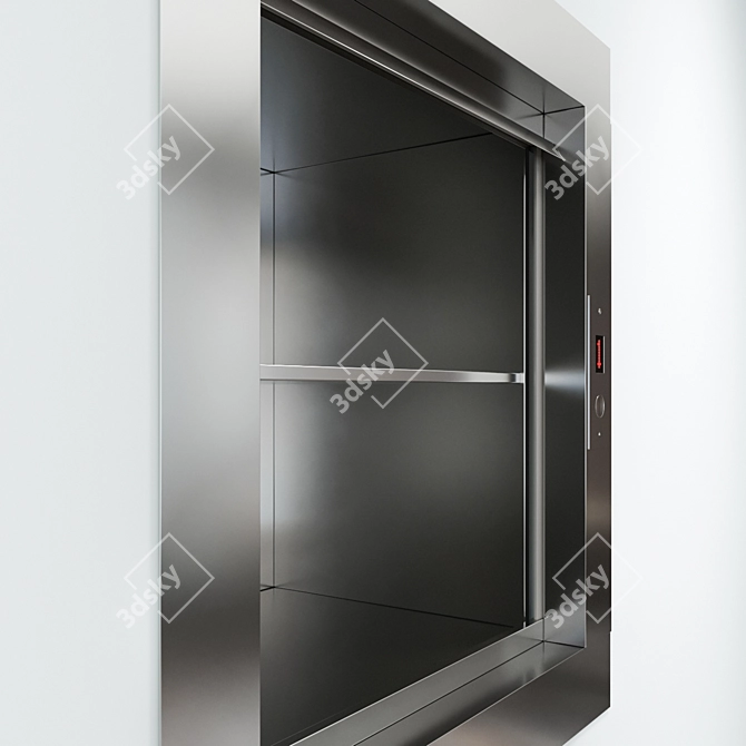 Restaurant Dumbwaiter: Compact, Reliable 3D model image 3