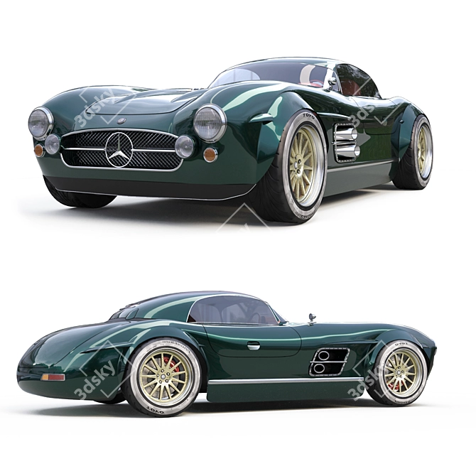 S-Klub Mercedes Benz (300 SL) - Classic Beauty Reimagined 3D model image 1