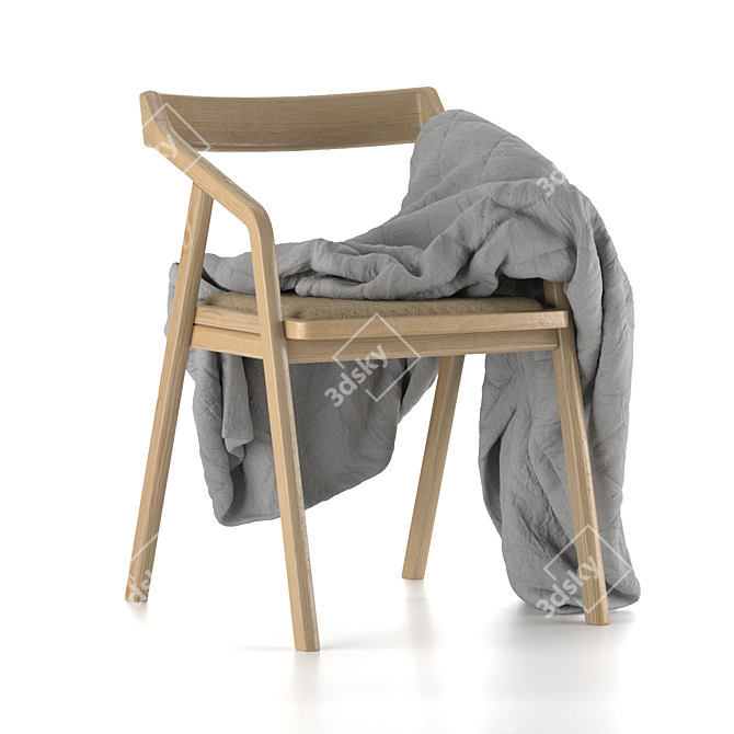 Plaid Size Chair Tor 3D model image 1