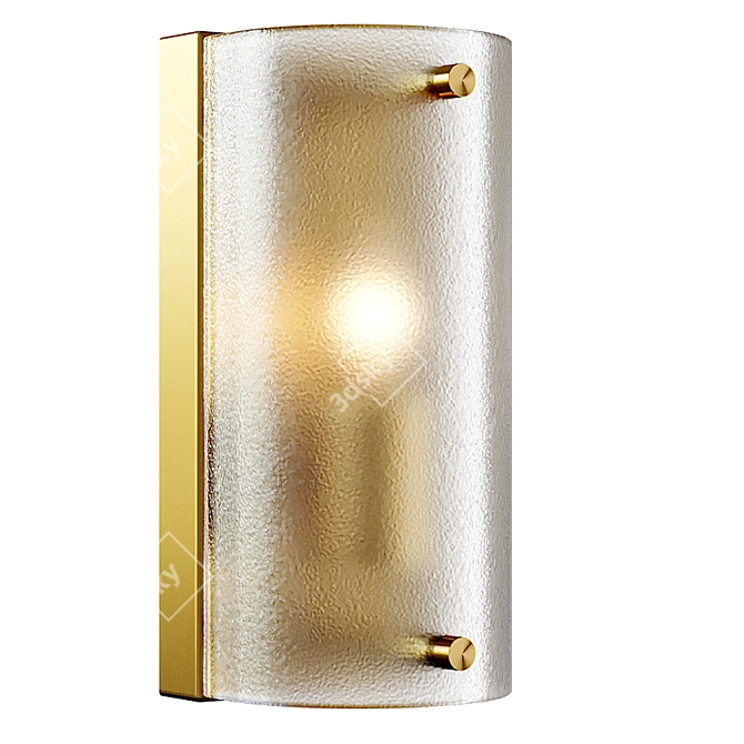 Elegant PETA Wall Sconce: Polished Design, Stunning Illumination 3D model image 2