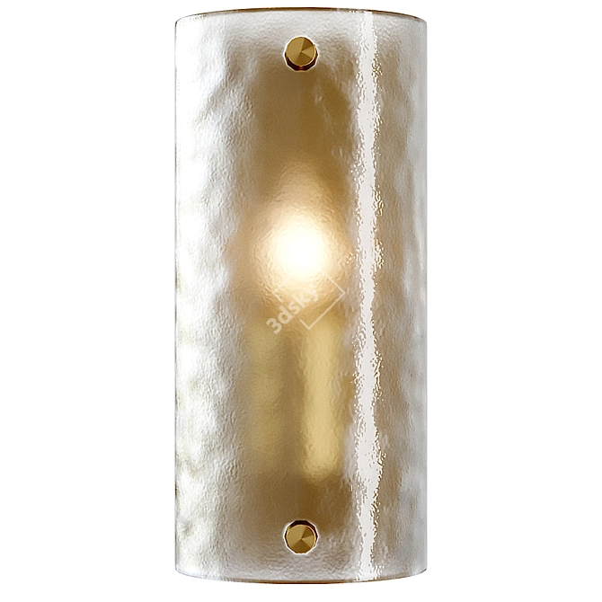 Elegant PETA Wall Sconce: Polished Design, Stunning Illumination 3D model image 3