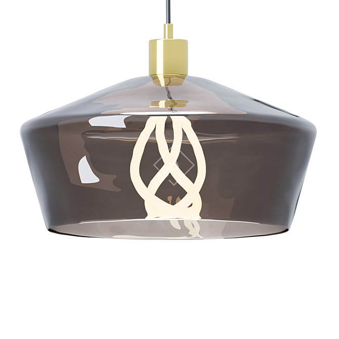 Elegant KEM Pendant Light Set 3D model image 1